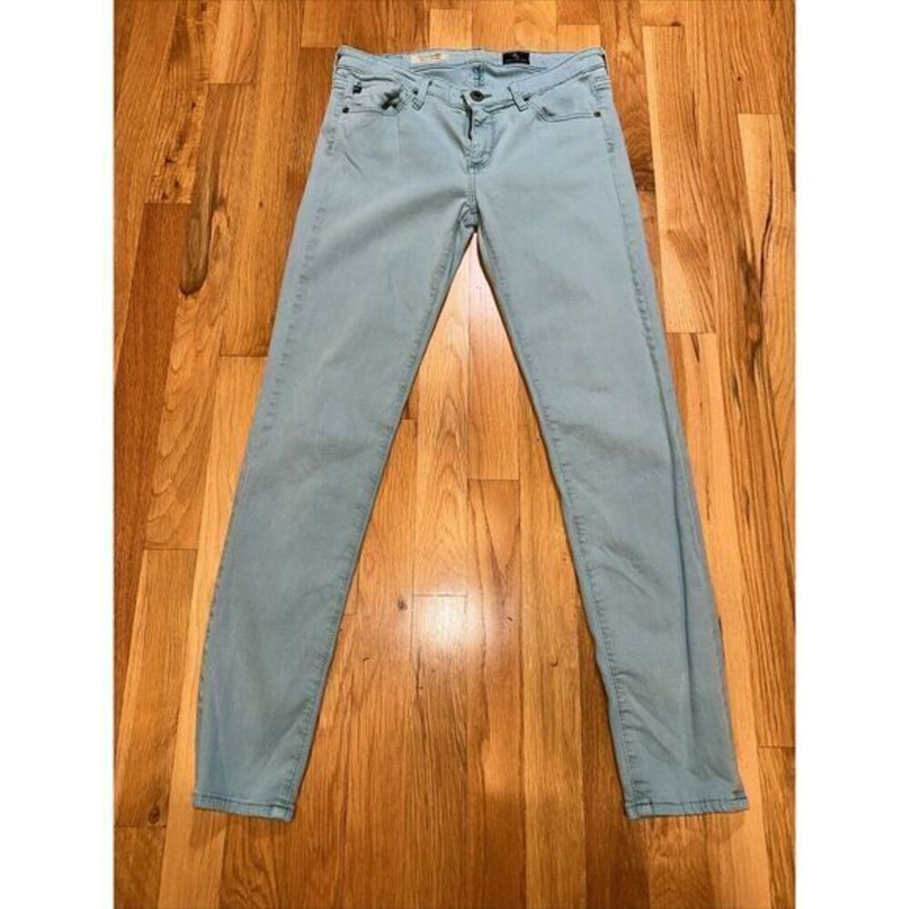 AG Adriano Goldschmied The Stevie Ankle Mint Green Jeans Slim Straight 26x28‎